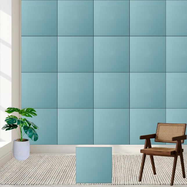 Light Aqua Blue Solid Keramik Tile Fliese (Light Aqua Blue Solid Color Ceramic Tile)