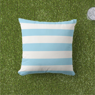 Light Aqua White Stripes Muster Kissen Kissen