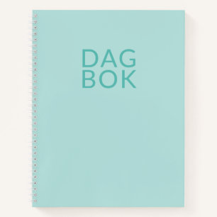 Light Aquamarin Dagbok Notizbuch