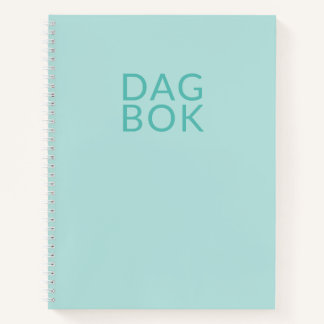 Light Aquamarin Dagbok Notizbuch