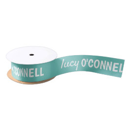 Light Aquamarin Satin Ribbon - Personalisierte Mul Satinband