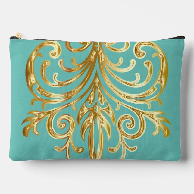 Light Aquamarine Weihnachtsgeschenke Authority®Lar Zubehörtasche (Vorderseite)