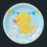 Light Baby Blue Watercolor Rubber Duck Party Pappteller<br><div class="desc">Light Baby Blue Watercolor Gummi Duck Party Paper Teller (mit Bannerblende). Perfekte Ergänzung für jeden Geburtstag oder jede Babydusche!</div>
