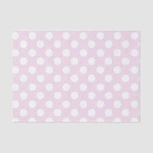 Light Baby Pink & White Polka Dots Geburtstagspart Seidenpapier