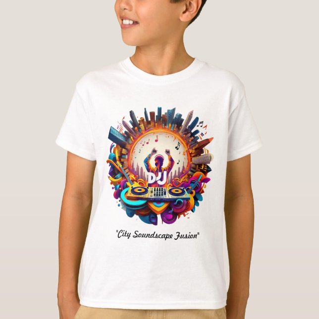 "Light Background Music Art" T-Shirt (Vorderseite)