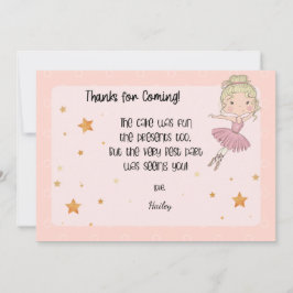 Light Ballerina Dankeschön Karte