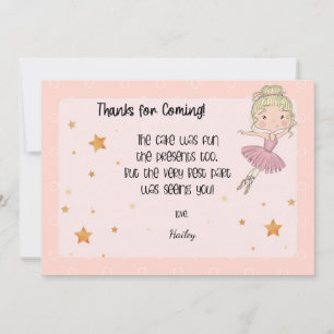 Light Ballerina Dankeschön Karte