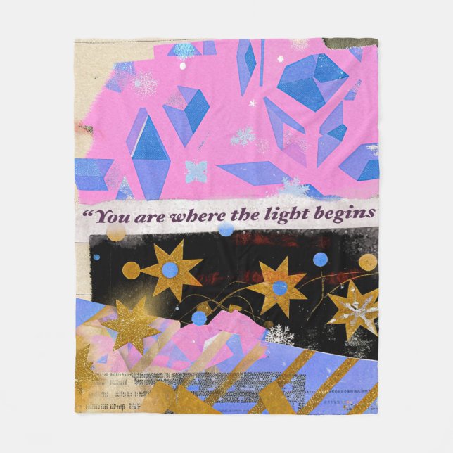 Light Begins – Fleece-Decke Fleecedecke (Vorderseite)