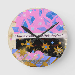 Light Begins Gem Uhr – Strahlendes Rosa & Gold Des