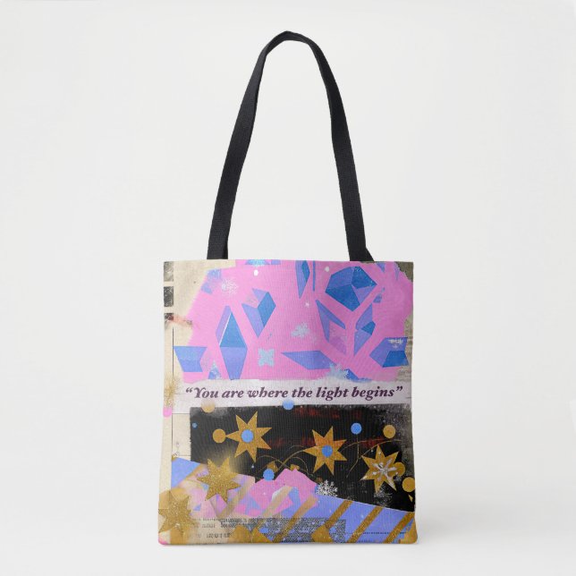 Light Begins – Modern Art Tote (Vorderseite)