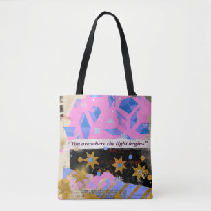 Light Begins – Moderne Kunst-Tasche