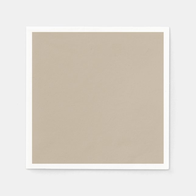 Light Beige Paper Napkins Serviette (Vorderseite)