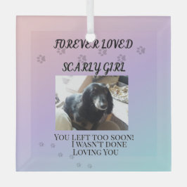 Light Beyond the Rainbow Tribute Ornament Aus Glas