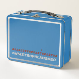 Light BLAU Metal Lunchbox bY #MMETROPOLIM