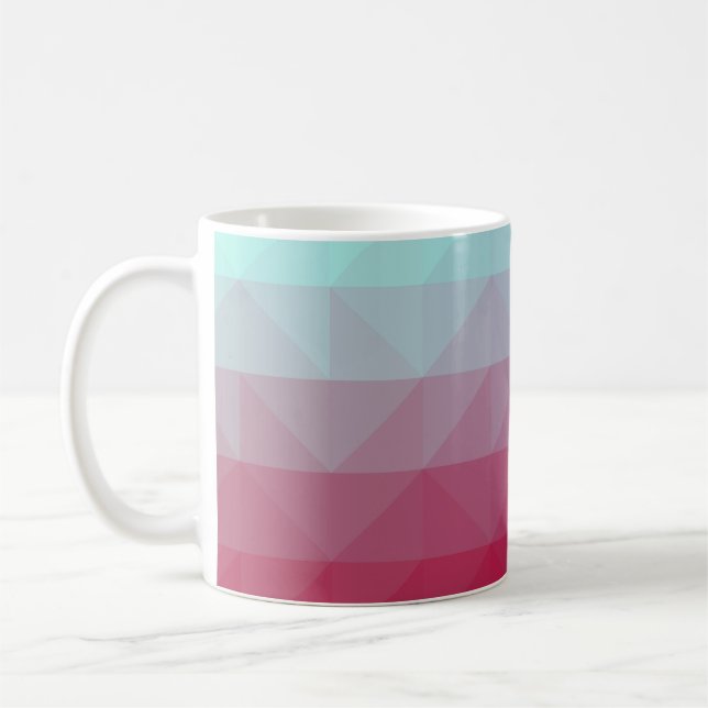Light BLUE abstract mosaic pattern. Colorful abstr Kaffeetasse (Links)