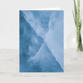 Light Blue Abstrakt Ice Kunst Karte