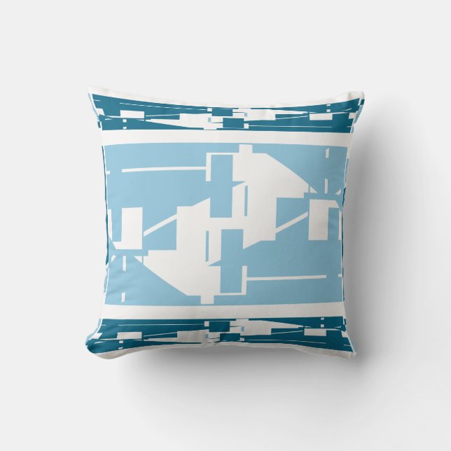 Light Blue Aquamarin Classic Kissen (Vorderseite)