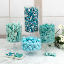 Light Blue Assorted Candy Mini Buffet