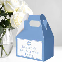 Light Blue Bat Mitzvah Party Star von David