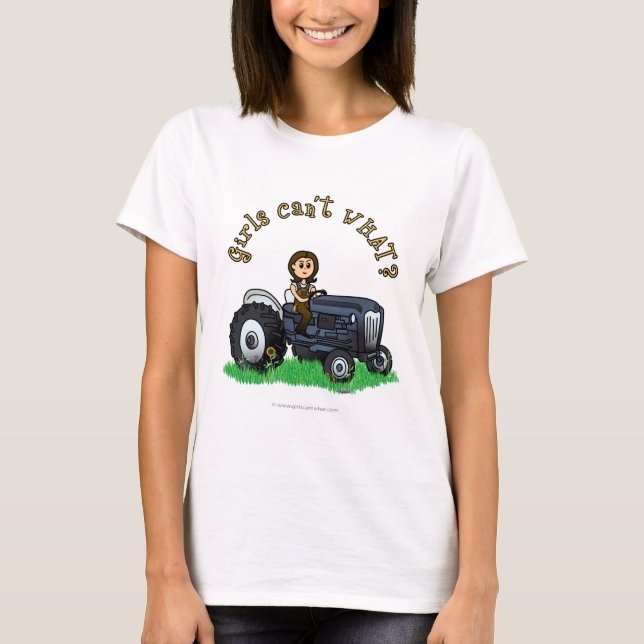 Light Blue Bauer Girl T-Shirt (Vorderseite)