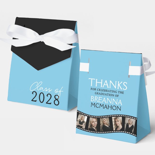 Light Blue & Black Foto Collage Filmstrip Geschenkschachtel (Von Creator hochgeladen)