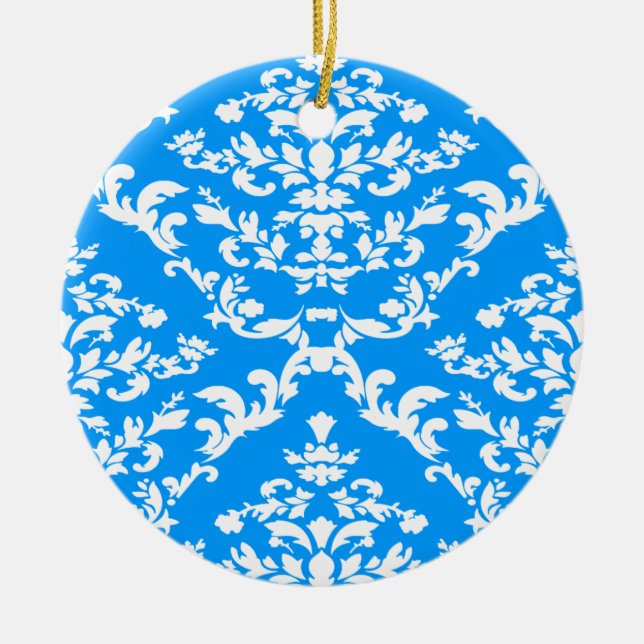 Light Blue Bold Damask bei Emporiomoffa Keramikornament (Vorne)