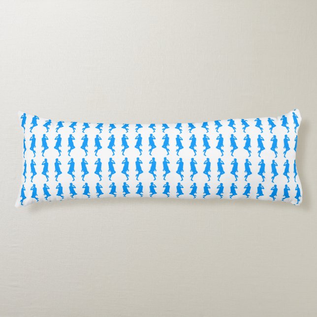 Light Blue Bold Mod GoGoGirls Seitenschläferkissen (Vorderseite)
