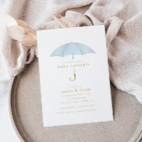 Light Blue Boy Baby Sprinkle Dusche Event |