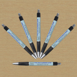 Light Blue Business Brand auf Pen Kugelschreiber