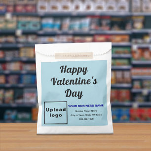 Light Blue Business Brand; Valentine; Papiertasche Geschenktütchen