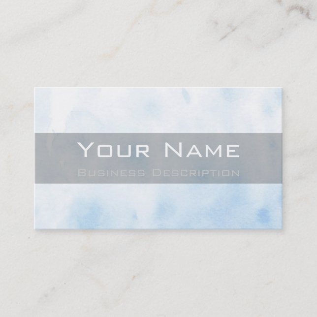 Light Blue Business Card Visitenkarte (Vorderseite)
