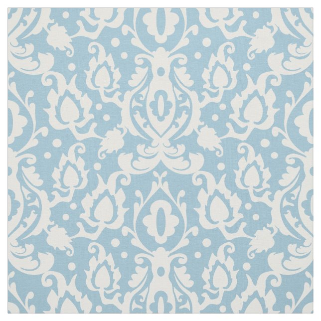 Light Blue Casbah Damask Stoff (Muster)