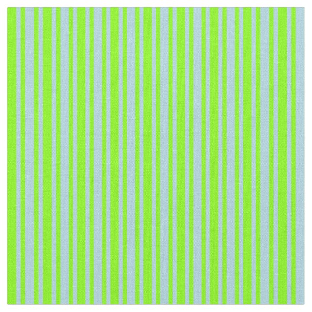 Light Blue & Chartreuse farbige Linien Stoff (Nahaufnahme)