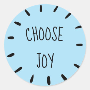 Light Blue Choose Joy Sticker Sheet
