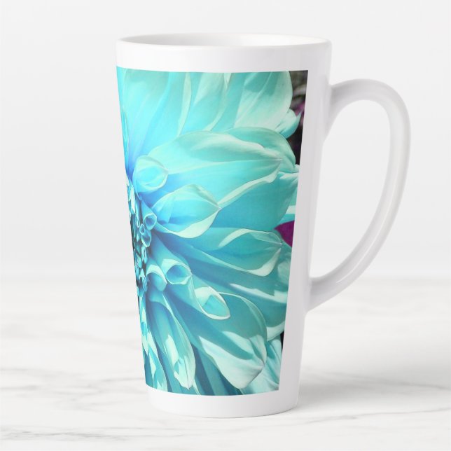 Light Blue Dahlia Blume Milchtasse (Rechts)
