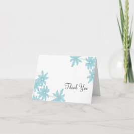 Light Blue Daisies Vielen Dank Dankeskarte