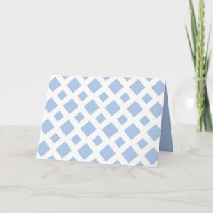 Light Blue Diamonds auf White Karte