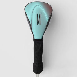 Light Blue Flash Initial Golf Headcover