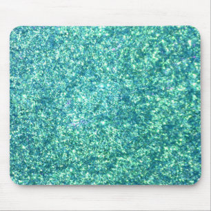 Light Blue Glitzer Mousepad