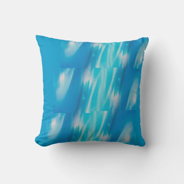 Light Blue Glow Kissen (Vorderseite)
