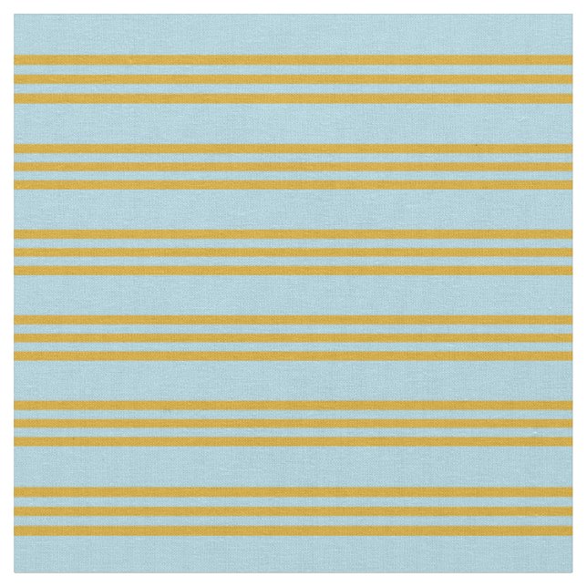 Light Blue & Goldenrod Muster Stoff (Nahaufnahme)