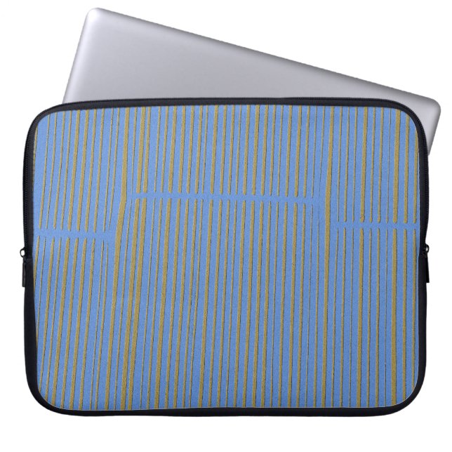 Light Blue Green Cool Niedlich Moderne einzigartig Laptopschutzhülle (Vorderseite)
