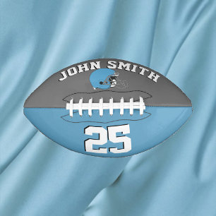 Light Blue Helmet Grau Blue ・ Custom Football