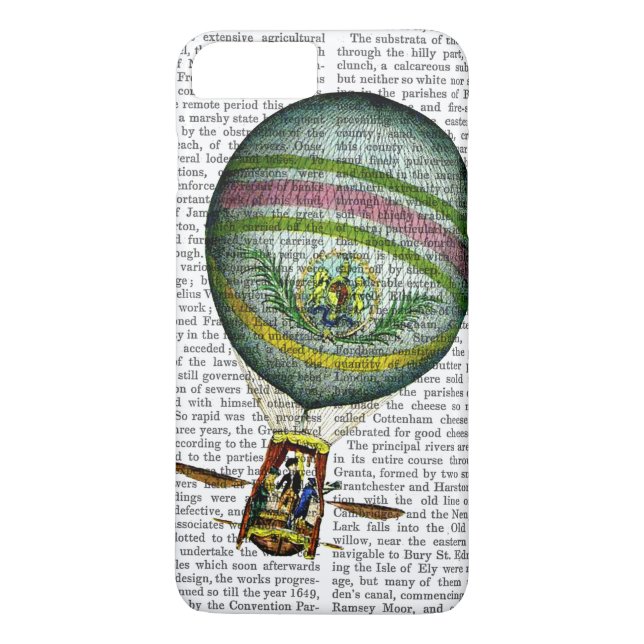 Light Blue Hot Air Ballon Case-Mate iPhone Hülle (Rückseite)