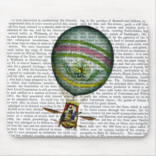 Light Blue Hot Air Ballon Mousepad