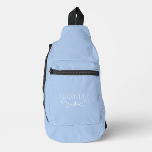 Light Blue Individuelle Name "Ballet Everyday" Crossbody Bag