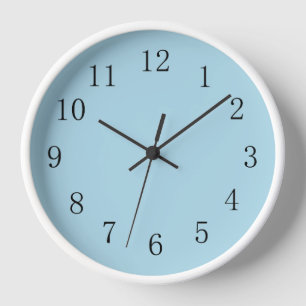 Light Blue Kitchen Wall Clock Uhr