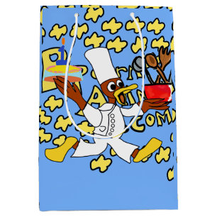 Light Blue Koch Ducky Kazoo Gift Bag Mittlere Geschenktüte