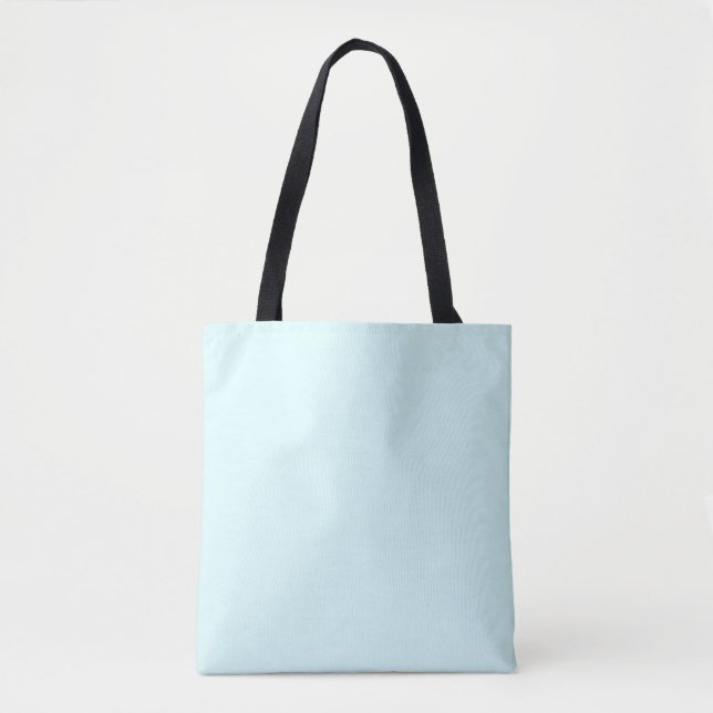 Light Blue Leinwand Tote Bag (Vorderseite)