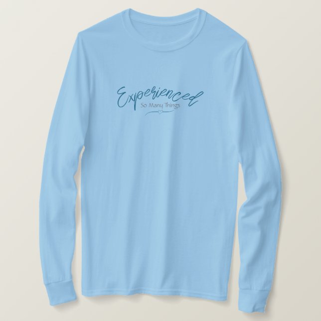 Light Blue Long Sleeve T-Shirt (Design vorne)